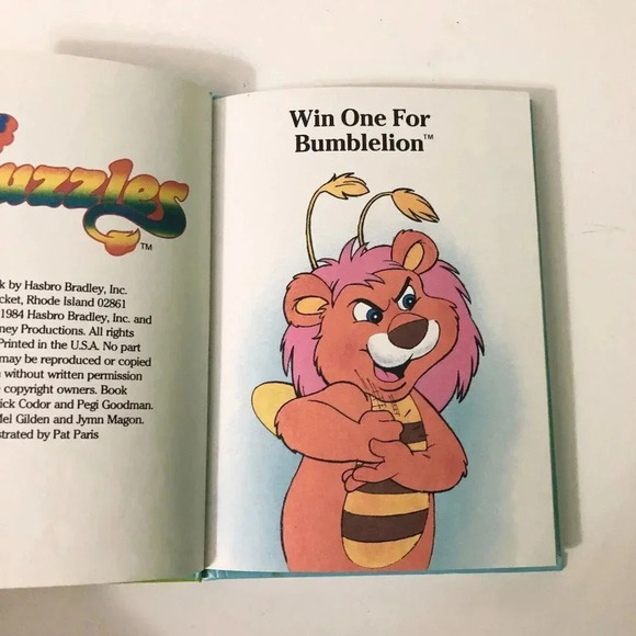 Vtg 1984 The Wuzzles Win One for Bumblelion  Hardcover Book - Picture 10 of 16